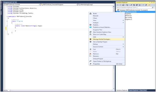 manage newget package